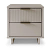 Granville Modern Nightstand 2.0 with 2 Full Extension Drawers in Light Grey