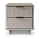 Granville Modern Nightstand 2.0 with 2 Full Extension Drawers in Light Grey