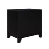 Sheridan Modern Cane Nightstand in Black MHC-NS-5GLF-BK