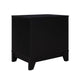 Sheridan Modern Cane Nightstand in Black MHC-NS-5GLF-BK