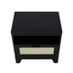 Sheridan Modern Cane Nightstand in Black MHC-NS-5GLF-BK