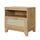 Sheridan Modern Cane Nightstand in Nature MHC-NS-5GLF-NA