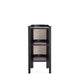 Versailles End Table in Black and Natural Cane MHC-NSCA01-BK