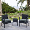Noli Steel Rattan 3-Piece Patio Conversation Set with Cushions in Grey MHC-OD-CV006-GY