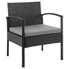 Noli Steel Rattan 3-Piece Patio Conversation Set with Cushions in Grey MHC-OD-CV006-GY
