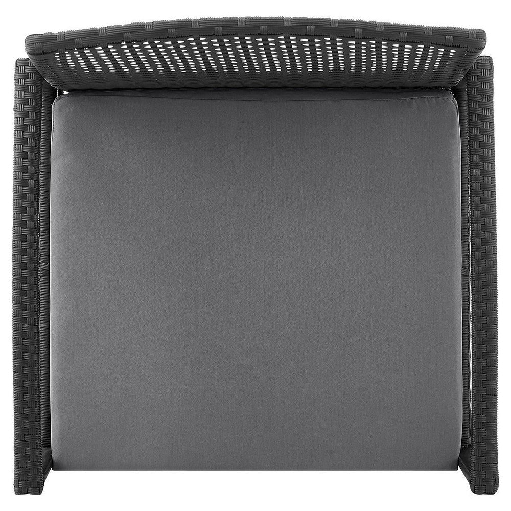 Noli Steel Rattan 3-Piece Patio Conversation Set with Cushions in Grey MHC-OD-CV006-GY