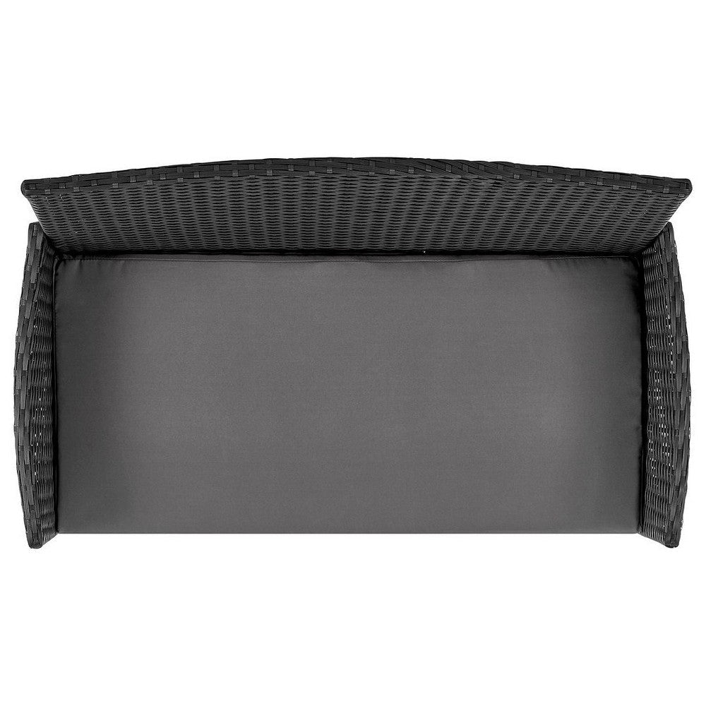 Imperia Steel Rattan 4-Piece Patio Conversation Set with Cushions in Grey MHC-OD-CV008-GY