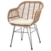 Antibes 1.0 Steel Rattan 3-Piece Patio Conversation Set with Cushions in Cream MHC-OD-CV010-CR