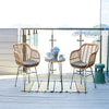 Antibes 1.0 Steel Rattan 3-Piece Patio Conversation Set with Cushions in Grey MHC-OD-CV010-GY