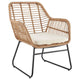 Antibes 2.0 Steel Rattan 4-Piece Patio Conversation Set with Cushions in Cream MHC-OD-CV011-CR