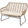 Antibes 2.0 Steel Rattan 4-Piece Patio Conversation Set with Cushions in Cream MHC-OD-CV011-CR