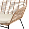 Antibes 2.0 Steel Rattan 4-Piece Patio Conversation Set with Cushions in Cream MHC-OD-CV011-CR