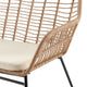 Antibes 2.0 Steel Rattan 4-Piece Patio Conversation Set with Cushions in Cream MHC-OD-CV011-CR