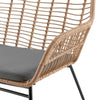 Antibes 2.0 Steel Rattan 4-Piece Patio Conversation Set with Cushions in Grey MHC-OD-CV011-GY