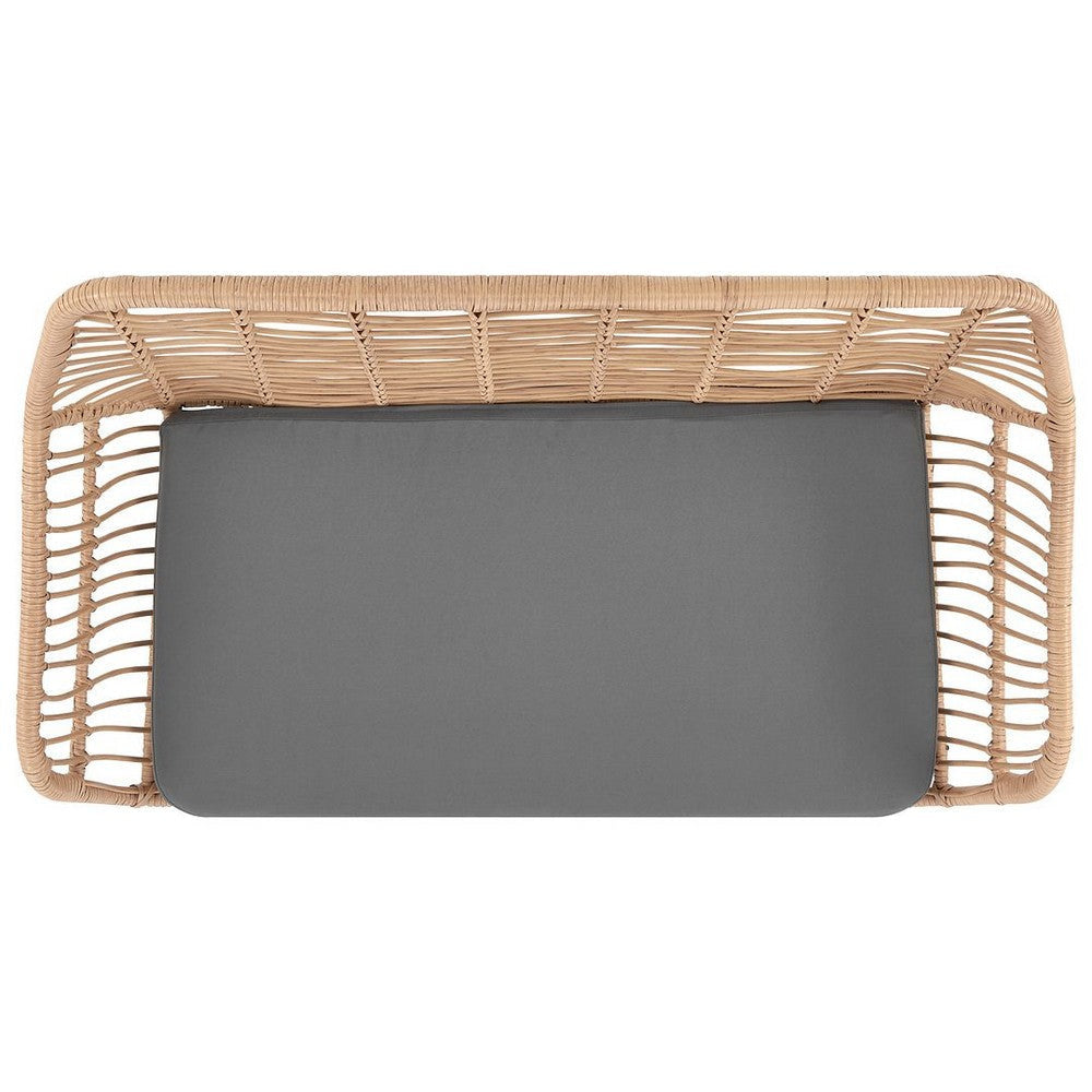 Antibes 2.0 Steel Rattan 4-Piece Patio Conversation Set with Cushions in Grey MHC-OD-CV011-GY