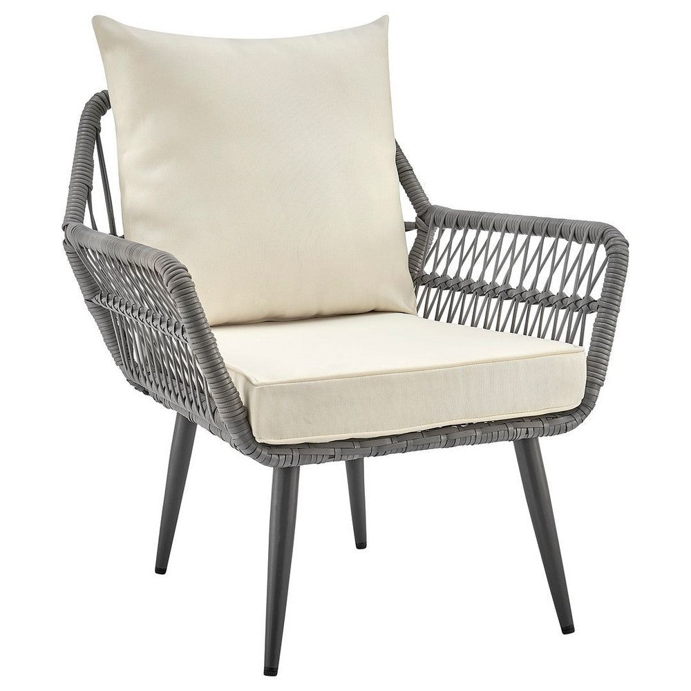 Cannes Rope Wicker 3-Piece Patio Conversation Set with Cushions in Cream MHC-OD-CV012-CR