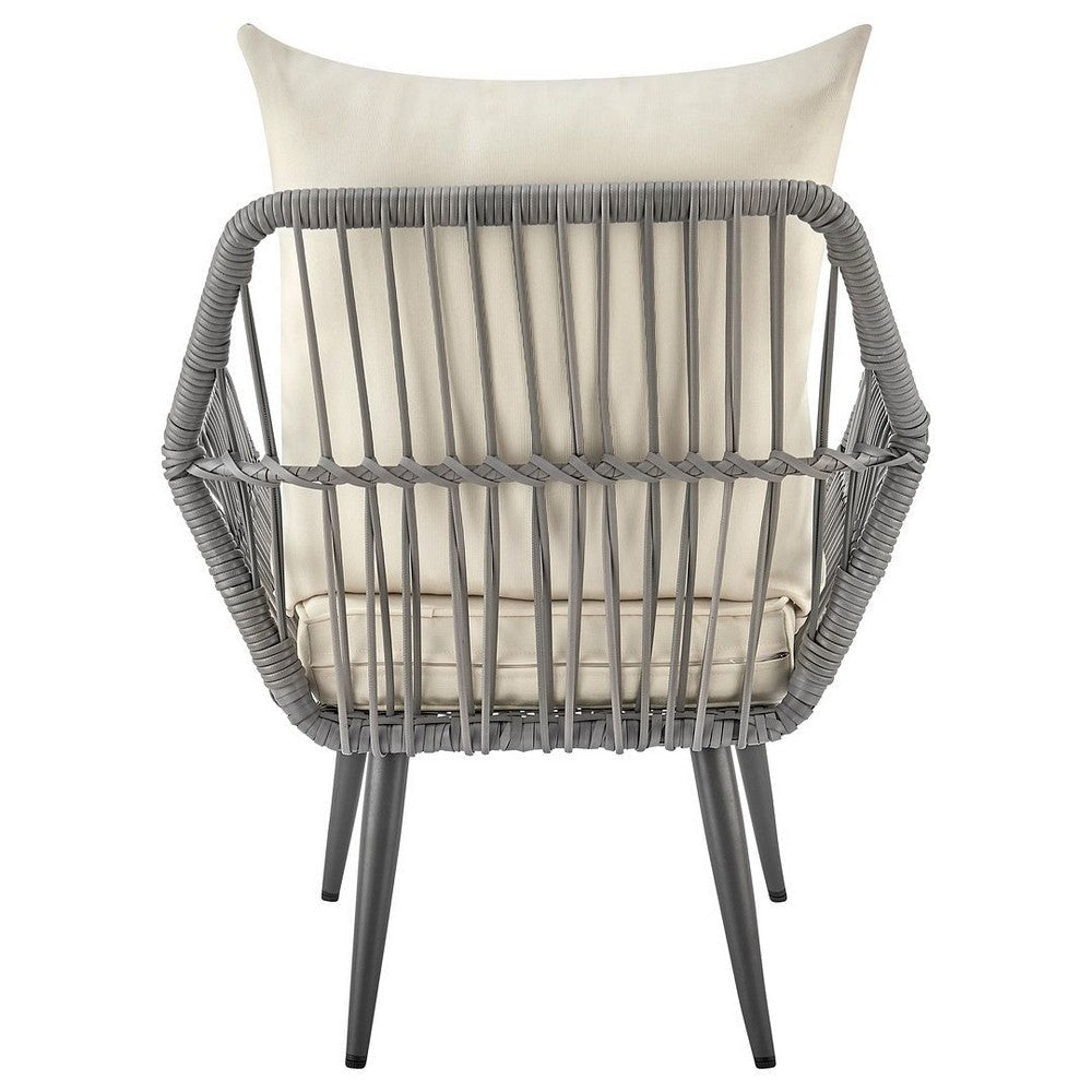 Cannes Rope Wicker 3-Piece Patio Conversation Set with Cushions in Cream MHC-OD-CV012-CR