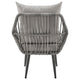 Cannes Rope Wicker 3-Piece Patio Conversation Set with Cushions in Grey MHC-OD-CV012-GY