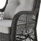 Fruttuo Swivel Steel Rattan 3-Piece Patio Conversation Set with Cushions in Grey MHC-OD-CV018-GY