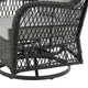 Fruttuo Swivel Steel Rattan 3-Piece Patio Conversation Set with Cushions in Grey MHC-OD-CV018-GY