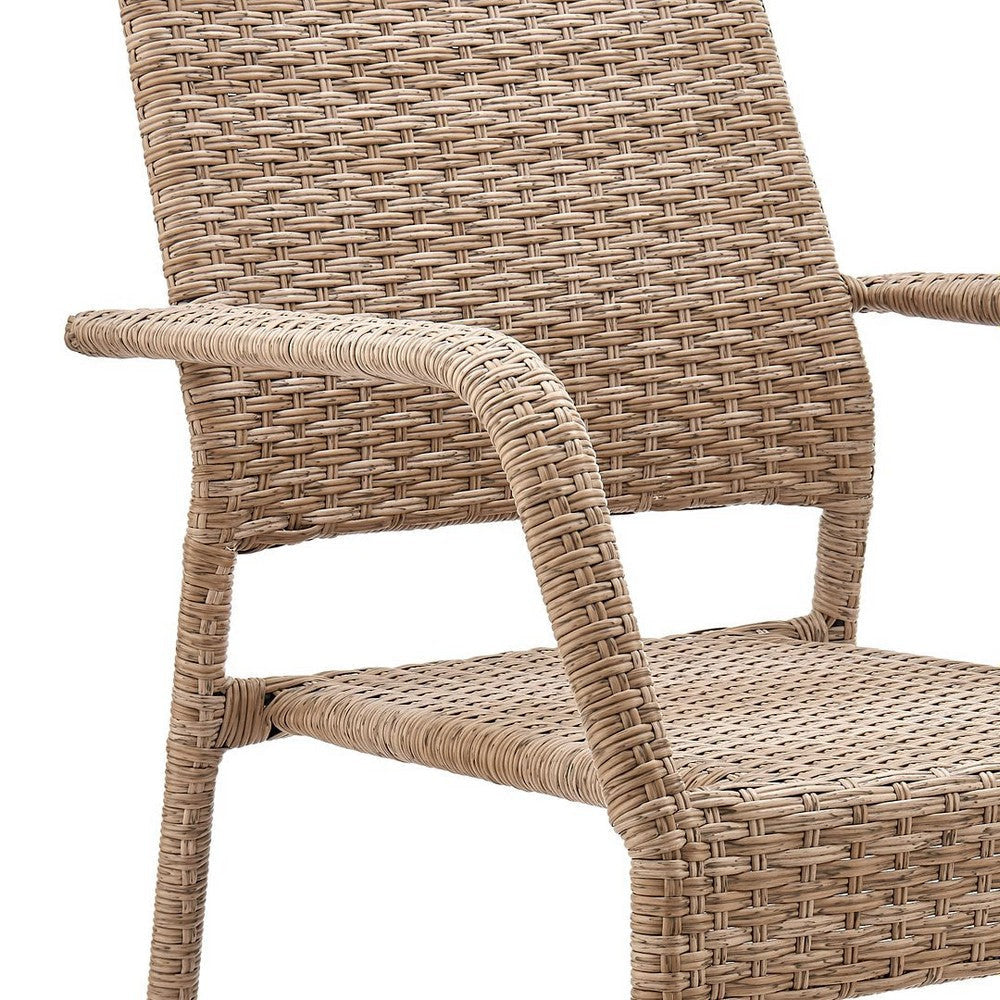 Genoa Patio Dining Armchair in Nature Tan Weave MHC-OD-DC002-NE