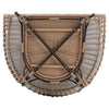 Spezia Freestanding Steel and Rattan Outdoor Egg Chair with Cushions in Grey MHC-OD-HC002-GY