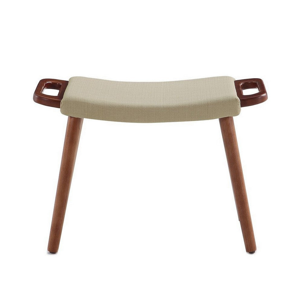 Geta Barley and Antique Walnut Ottoman MHC-OT001-BA