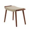 Geta Barley and Antique Walnut Ottoman MHC-OT001-BA