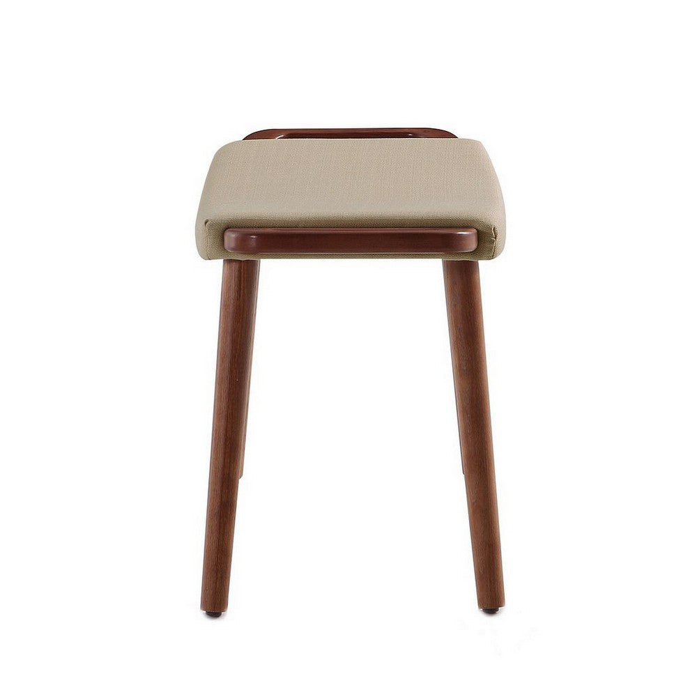 Geta Barley and Antique Walnut Ottoman MHC-OT001-BA