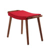 Geta Red and Antique Walnut Ottoman MHC-OT001-RD