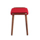 Geta Red and Antique Walnut Ottoman MHC-OT001-RD
