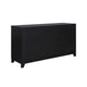 Sheridan 59.05 Modern Cane Sideboard with Adjustable Shelves in Black MHC-SB-4GLF-BK