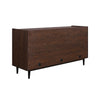 Duane 59.05 Modern Ribbed Sideboard with Adjustable Shelves in Dark Brown and Navy Blue MHC-SB-9GLF-NB