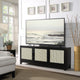 Sheridan 62.99 Modern Cane TV Stand in Black