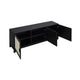 Sheridan 62.99 Modern Cane TV Stand in Black MHC-TV-3GLF-BK