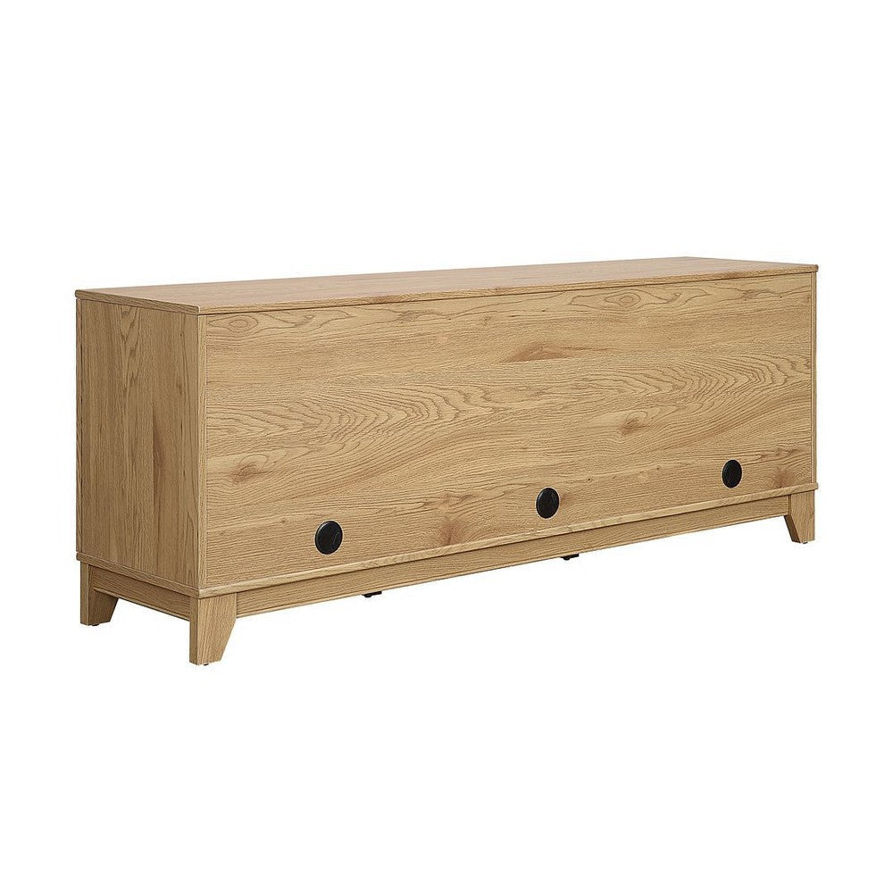 Sheridan 62.99 Modern Cane TV Stand in Nature MHC-TV-3GLF-NA