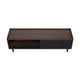 Duane 59.25 Modern Ribbed TV Stand in Dark Brown and Black MHC-TV-8GLF-BK