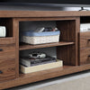 Richmond 60’’ TV Stand with 2 Drawers and 4 Shelves in Brown MHC-TVFP1-BR