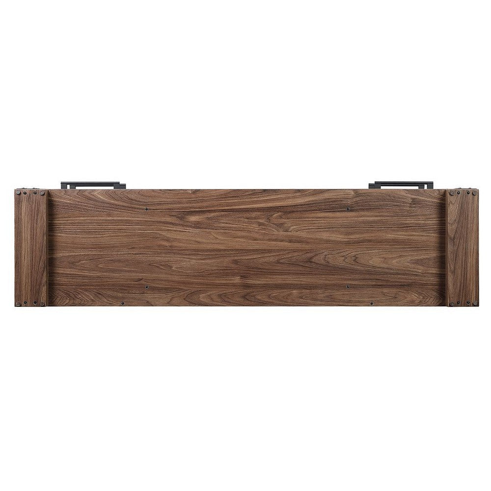 Richmond 60’’ TV Stand with 2 Drawers and 4 Shelves in Brown MHC-TVFP1-BR