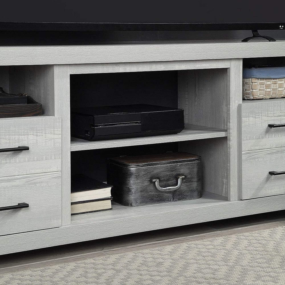 Richmond 60’’ TV Stand with 2 Drawers and 4 Shelves in Grey MHC-TVFP1-GY