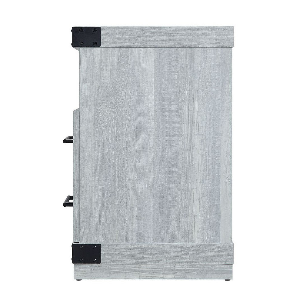 Richmond 60’’ TV Stand with 2 Drawers and 4 Shelves in Grey MHC-TVFP1-GY