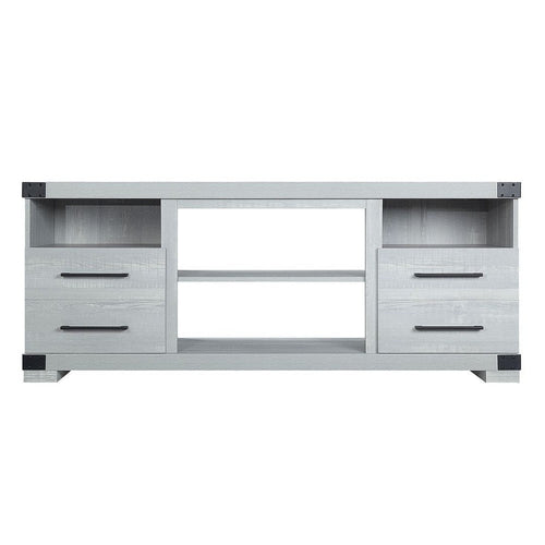 Richmond 60" TV Stand with 2 Drawers and 4 Shelves in Grey