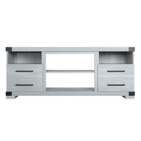 Richmond 60" TV Stand with 2 Drawers and 4 Shelves in Grey