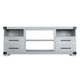 Richmond 60" TV Stand with 2 Drawers and 4 Shelves in Grey