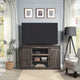 Myrtle 60" TV Stand with 2 Sliding Doors in Heavy Brown