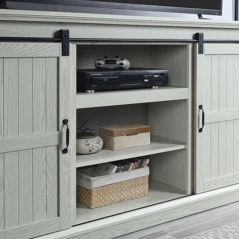 Myrtle 60’’ TV Stand with 2 Sliding Doors in Cream Oak MHC-TVFP2-CR
