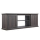 Franklin 60’’ TV Stand with 2 Doors and Open Shelves in Heavy Brown MHC-TVFP3-BR