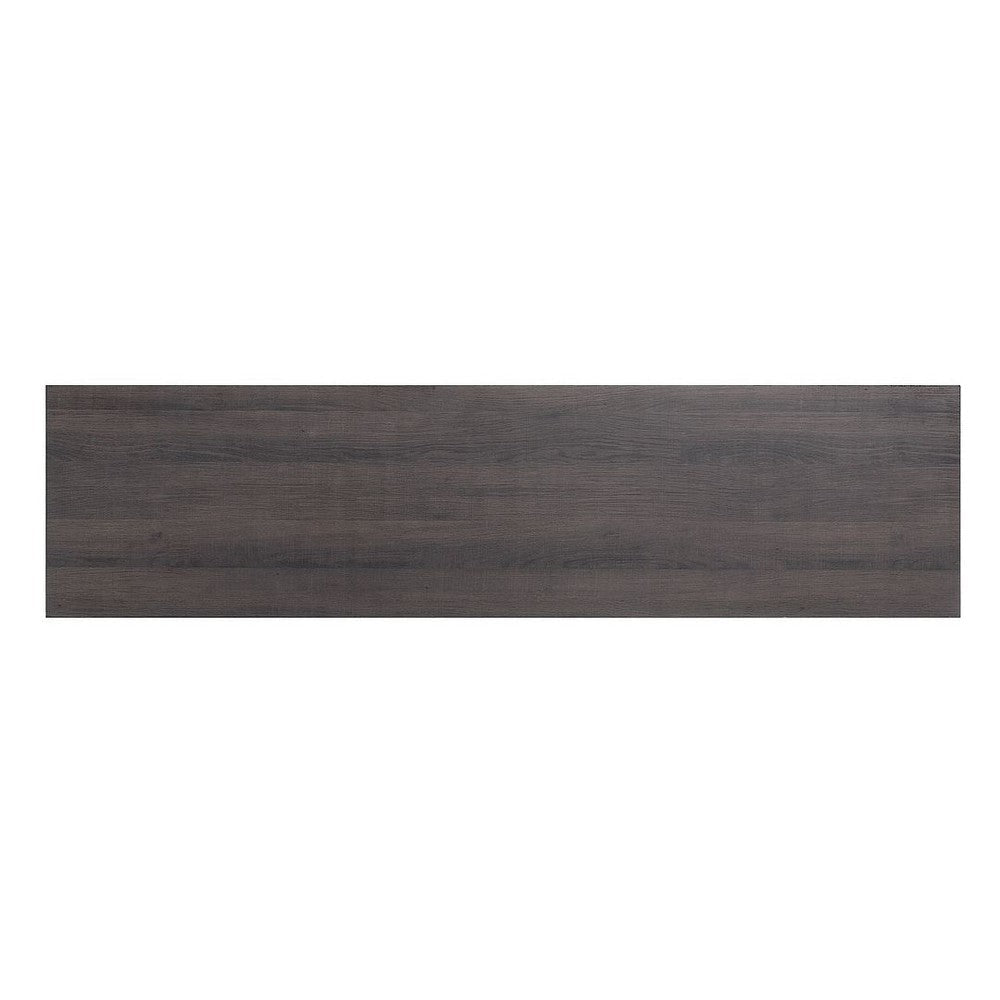 Franklin 60’’ TV Stand with 2 Doors and Open Shelves in Heavy Brown MHC-TVFP3-BR