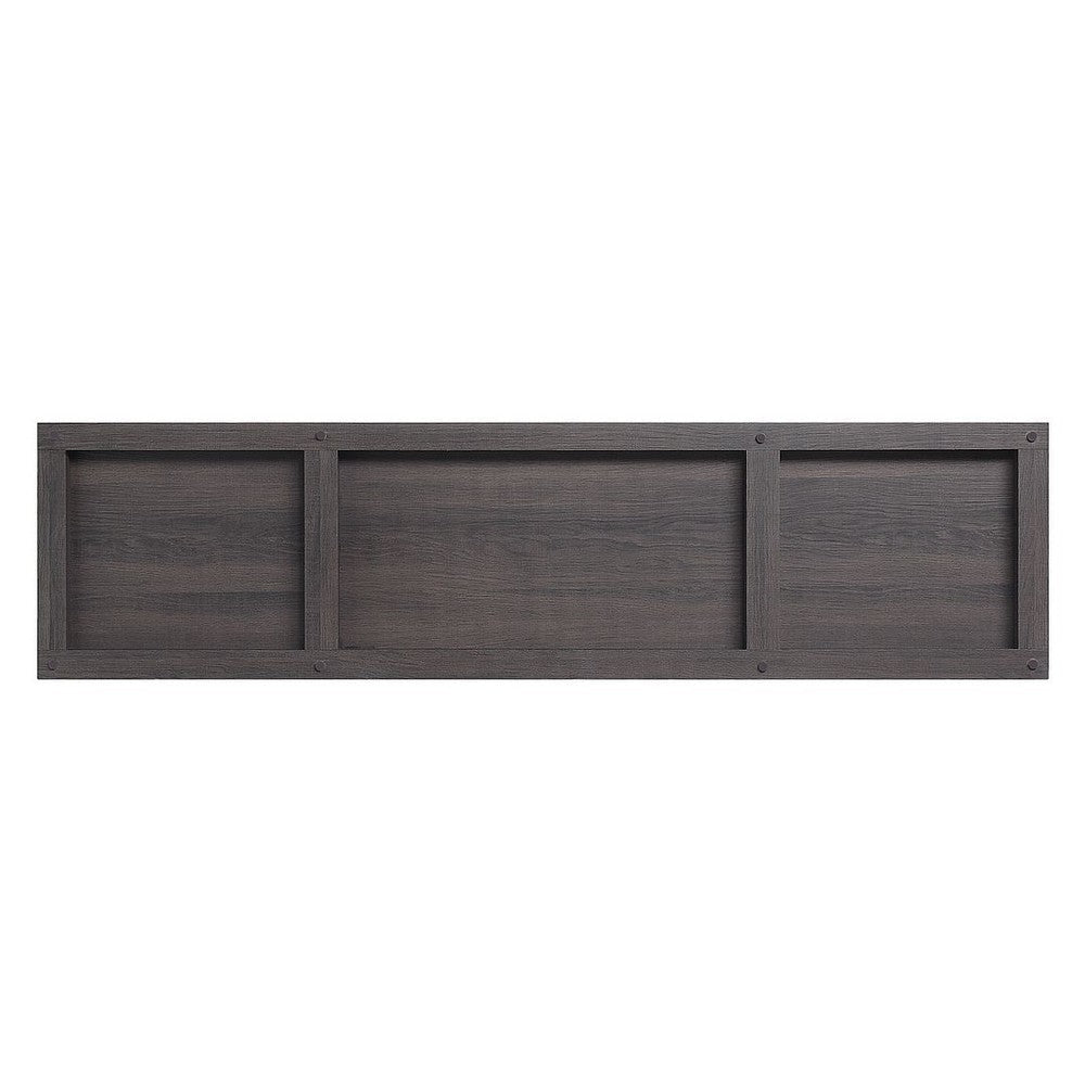 Franklin 60’’ TV Stand with 2 Doors and Open Shelves in Heavy Brown MHC-TVFP3-BR