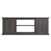 Franklin 60" TV Stand with 2 Doors and Open Shelves in Heavy Brown